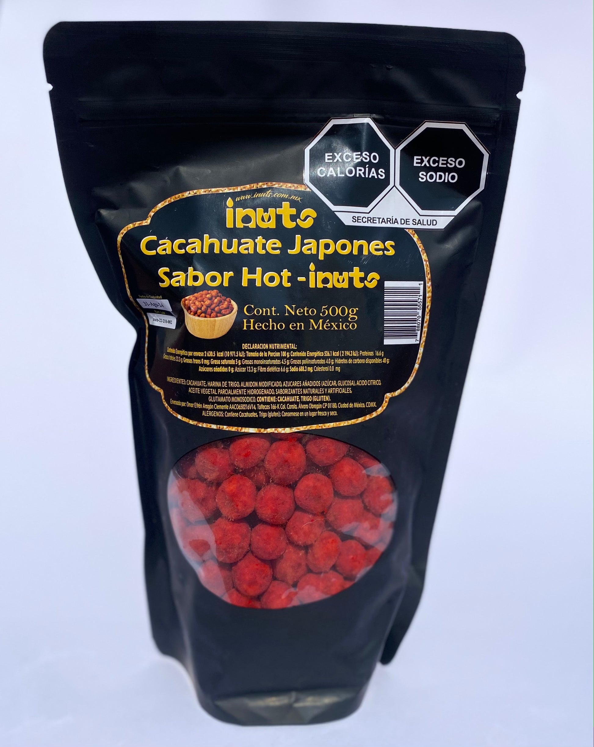 Cacahuates Japoneses Sabor Hot i Nuts 500 g