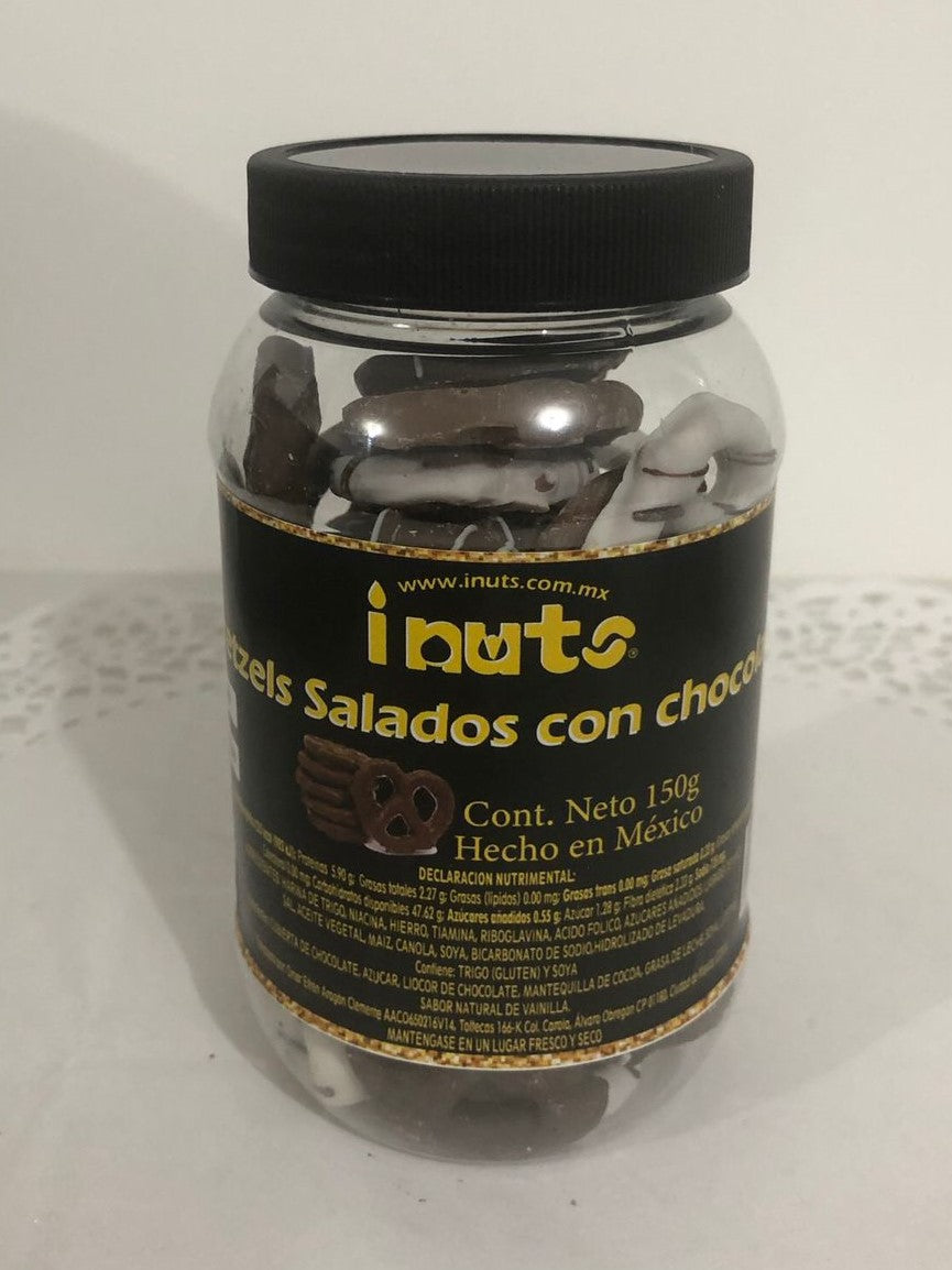 Pretzels Salados con Chocolate iNuts 150 g